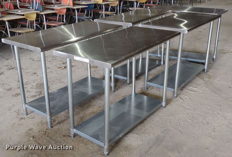 image for item LL9240 (5) stainless steel tables
