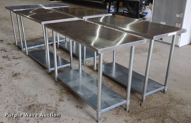 image for item LL9240 (5) stainless steel tables