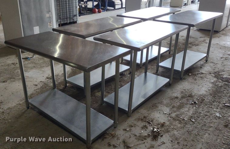 image for item LL9240 (5) stainless steel tables