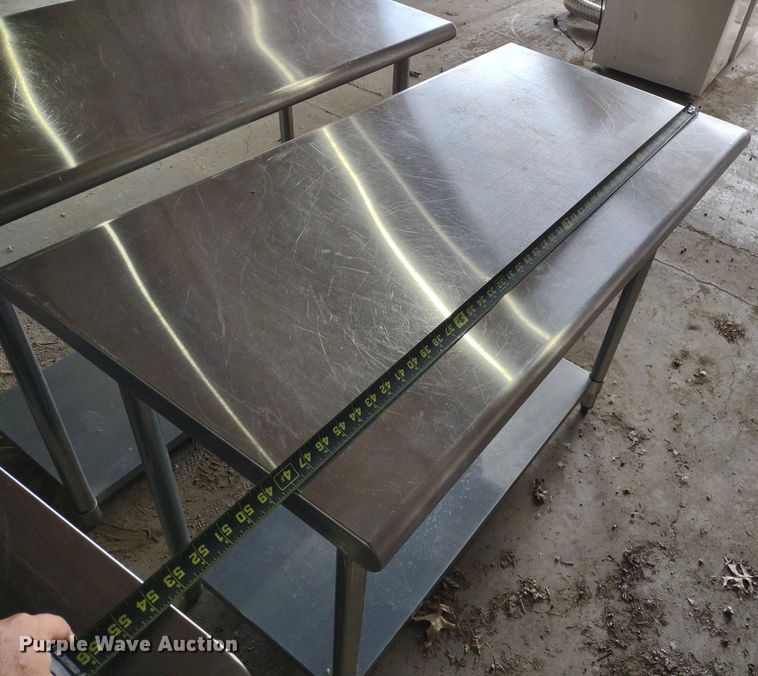 image for item LL9240 (5) stainless steel tables