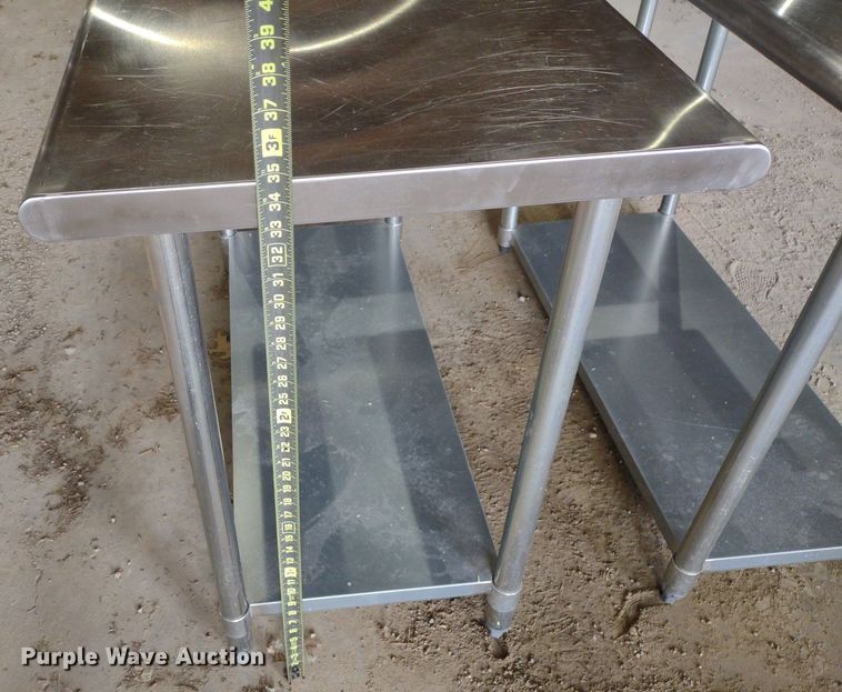 image for item LL9240 (5) stainless steel tables