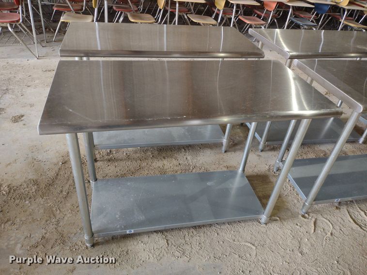 image for item LL9240 (5) stainless steel tables