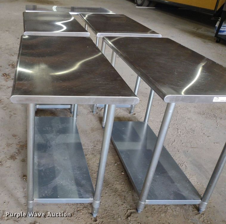 image for item LL9240 (5) stainless steel tables