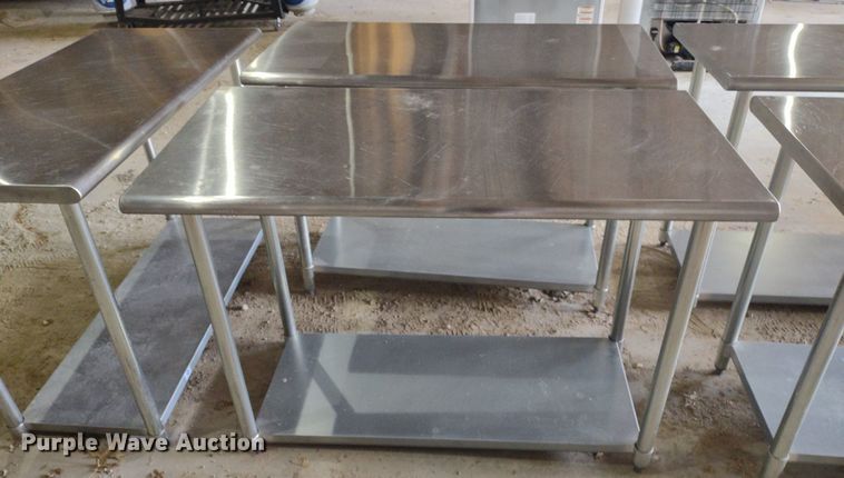 image for item LL9240 (5) stainless steel tables