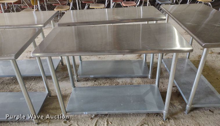 image for item LL9240 (5) stainless steel tables