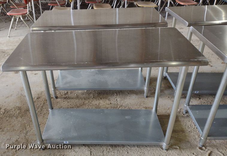 image for item LL9240 (5) stainless steel tables