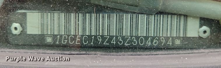 image for item LL9276 2003 Chevrolet Silverado 1500  Ext. Cab pickup truck