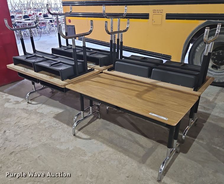 image for item LM9034 (7) double seat desks