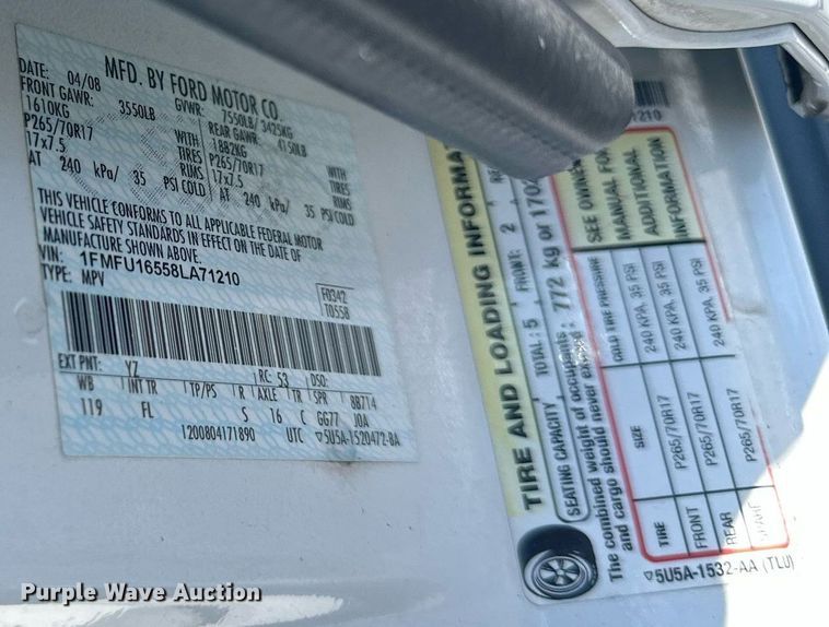 image for item LN9288 2008 Ford Expedition  SUV