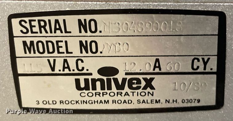 image for item LS9314 1989 Univex M30  mixer