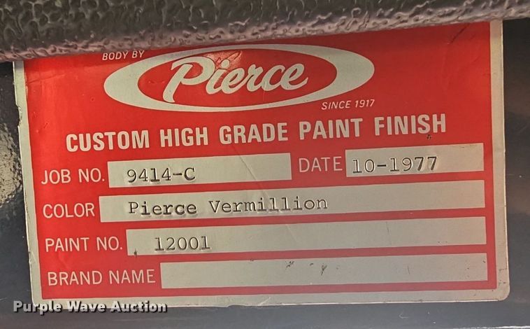 image for item LW9695 1977 Ford F900  pumper fire truck