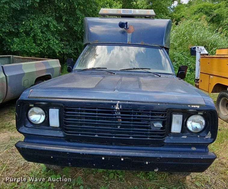 image for item LW9725 1977 Dodge W20  utility bed pickup truck