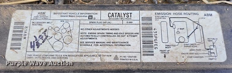 image for item LW9727 1997 Chevrolet C1500  pickup truck