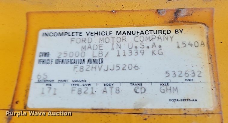 image for item LW9728 1980 Ford  oil distributor truck