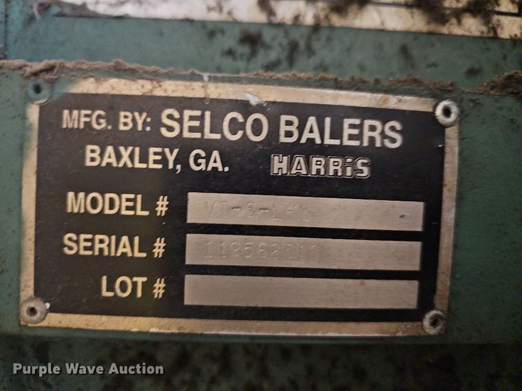 image for item LW9730 Selco  cardboard baler