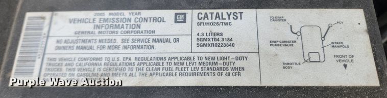 image for item LX9746 2005 Chevrolet Silverado 1500  pickup truck