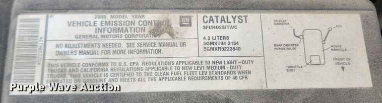 image for item LX9747 2005 Chevrolet Silverado 1500  pickup truck