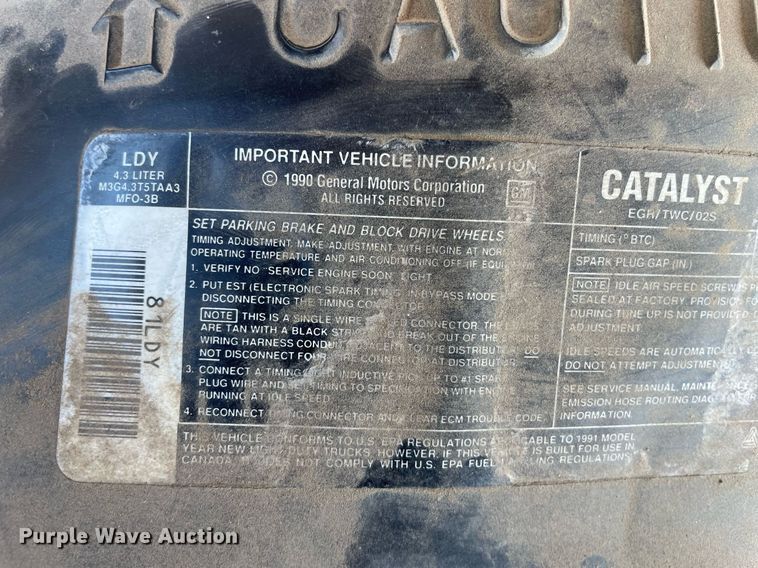 image for item ME9891 1991 Chevrolet Astro  van