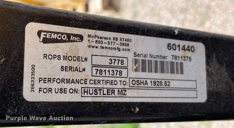 image for item ME9897 (2) Hustler Super Z ZTR lawn mowers