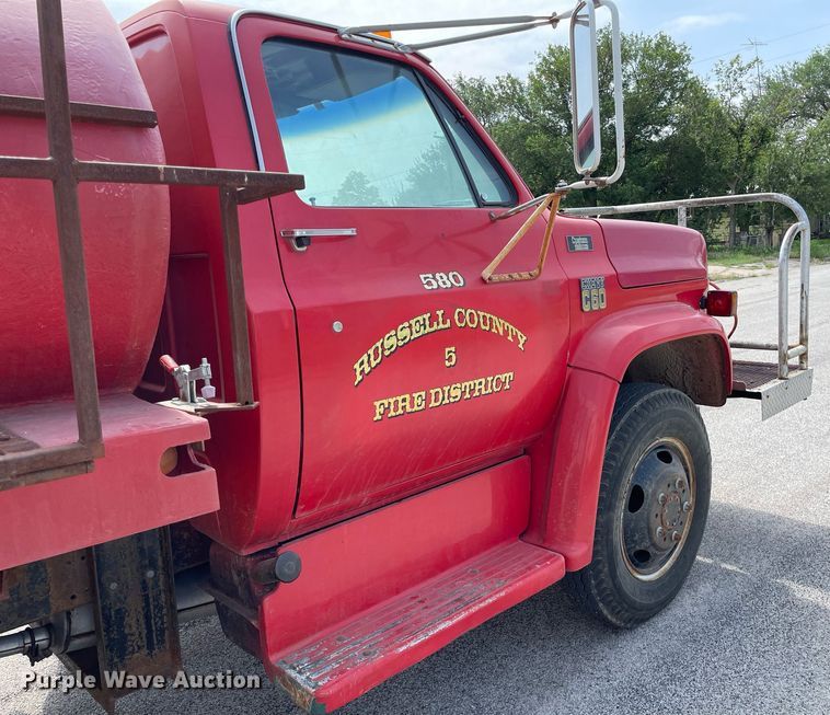 image for item ME9941 1976 Chevrolet C60  tanker fire truck