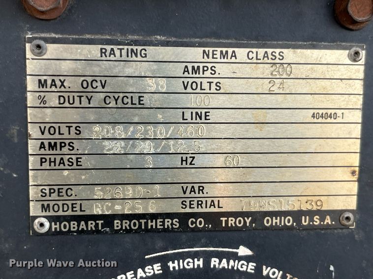 image for item MG9320 (2) Hobart welders