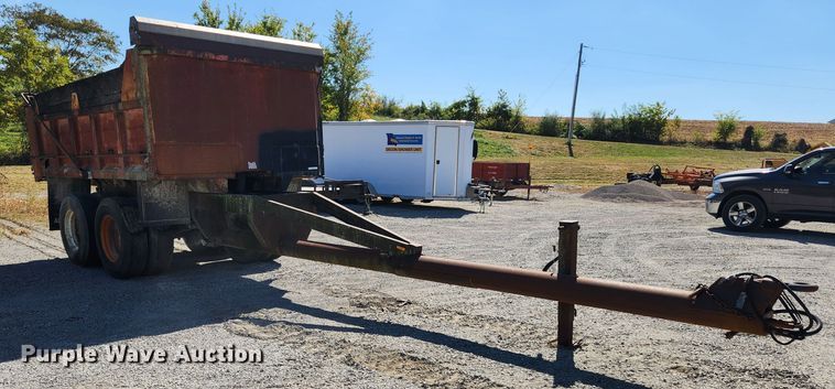 image for item MK9405 2018 Shop built  end dump pup trailer