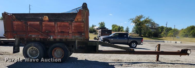 image for item MK9405 2018 Shop built  end dump pup trailer