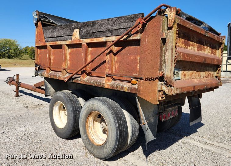 2018 Shop built end dump pup trailer in Perryville, MO Item MK9405