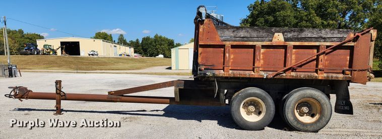 image for item MK9405 2018 Shop built  end dump pup trailer