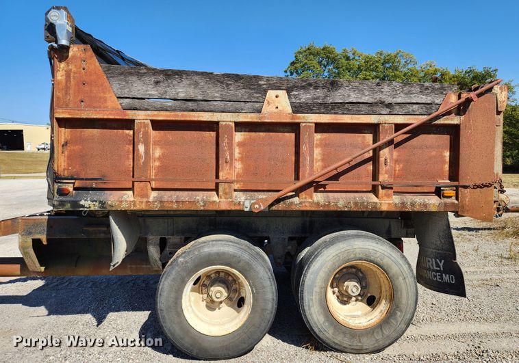 image for item MK9405 2018 Shop built  end dump pup trailer