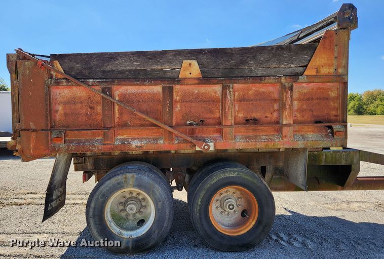 image for item MK9405 2018 Shop built  end dump pup trailer