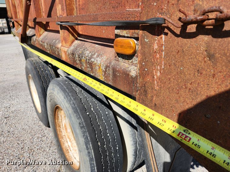 image for item MK9405 2018 Shop built  end dump pup trailer