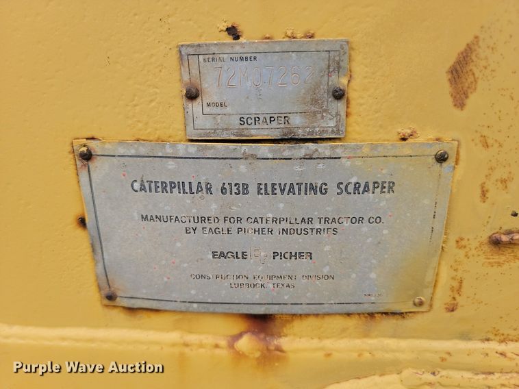 image for item ML9496 1984 Caterpillar 613B  elevating scraper