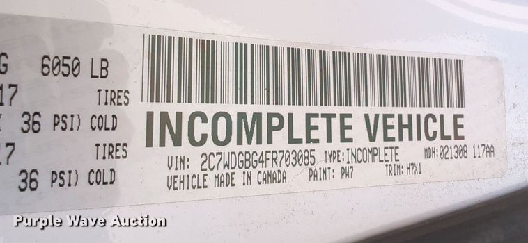 image for item MY9414 2015 Dodge Grand Caravan  handicap accessible van