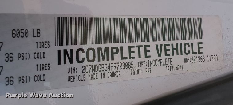 image for item MY9414 2015 Dodge Grand Caravan  handicap accessible van