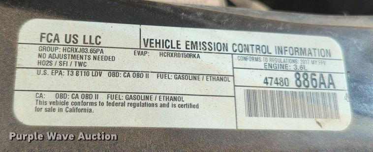 image for item MY9415 2017 Dodge Grand Caravan  handicap accessible van