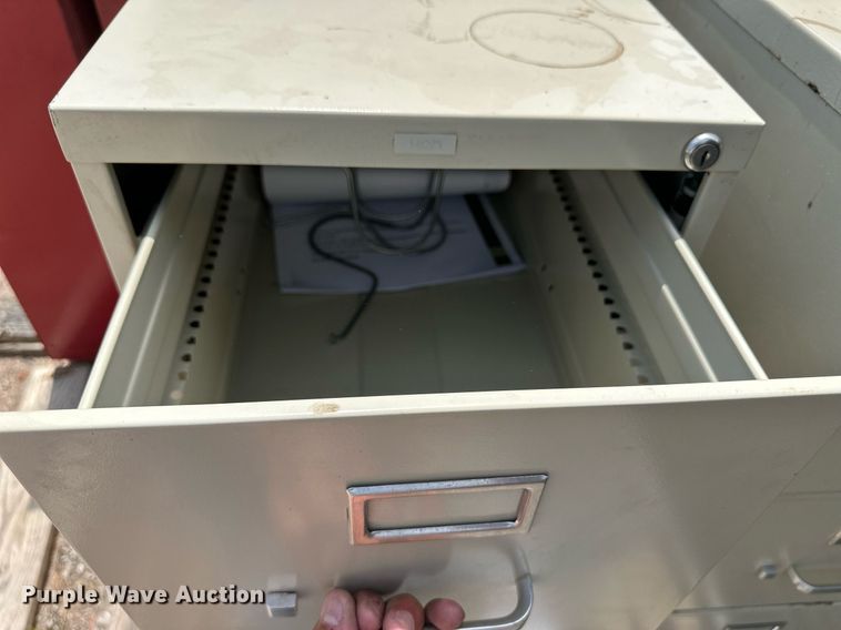 image for item NE9001 (2) four drawer filing cabinets