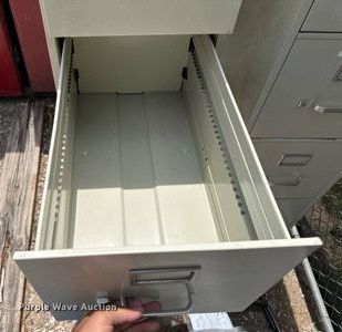 image for item NE9001 (2) four drawer filing cabinets