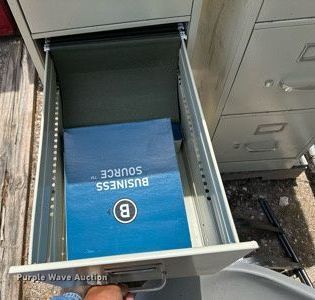 image for item NE9001 (2) four drawer filing cabinets