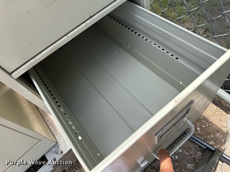 image for item NE9001 (2) four drawer filing cabinets