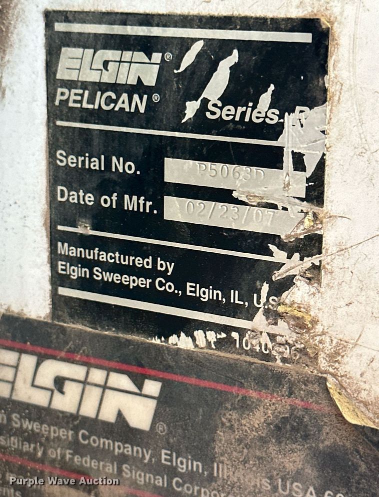 image for item NE9024 2007 Elgin Pelican  street sweeper truck