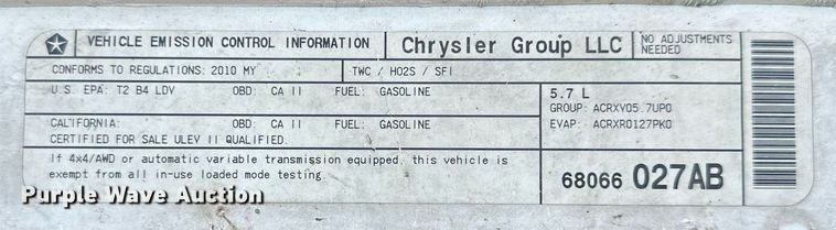 image for item NP9757 2010 Dodge Charger