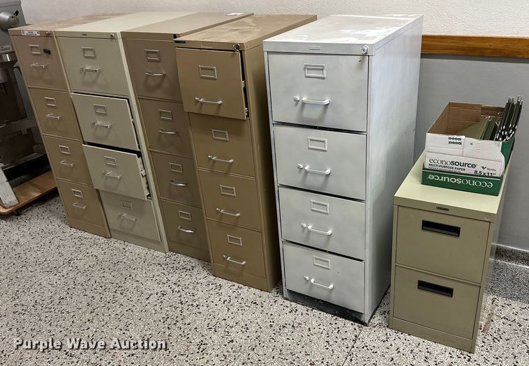 image for item NP9766 (6) filing cabinets