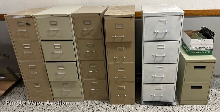 image for item NP9766 (6) filing cabinets