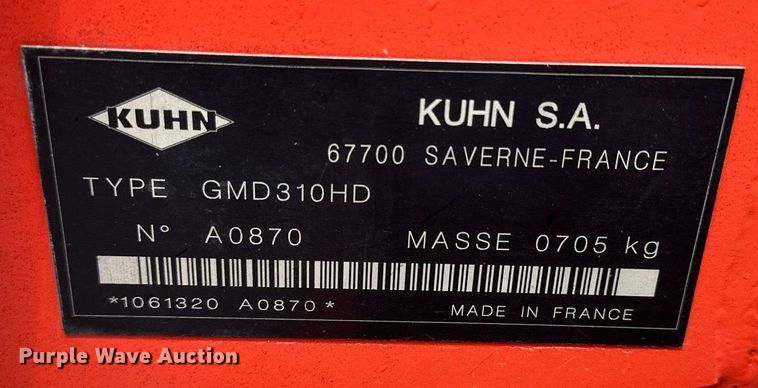 image for item NP9792 Kuhn GMD310HD  disc mower
