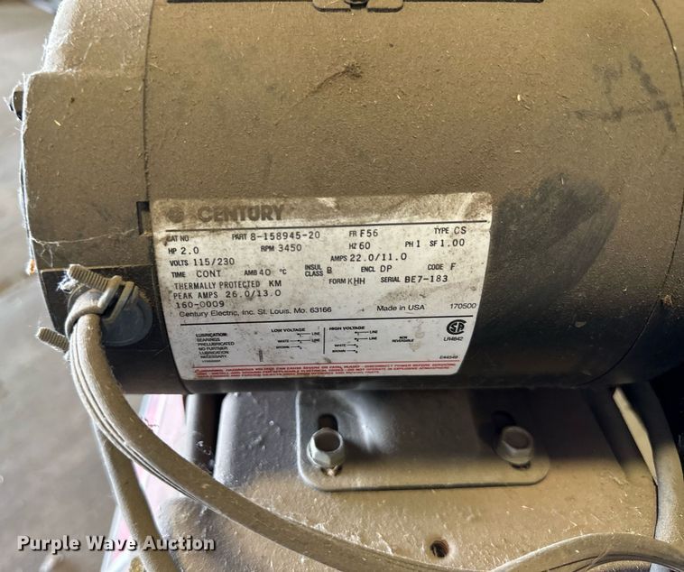 image for item NY9294 Sanborn 104B200-22  air compressor