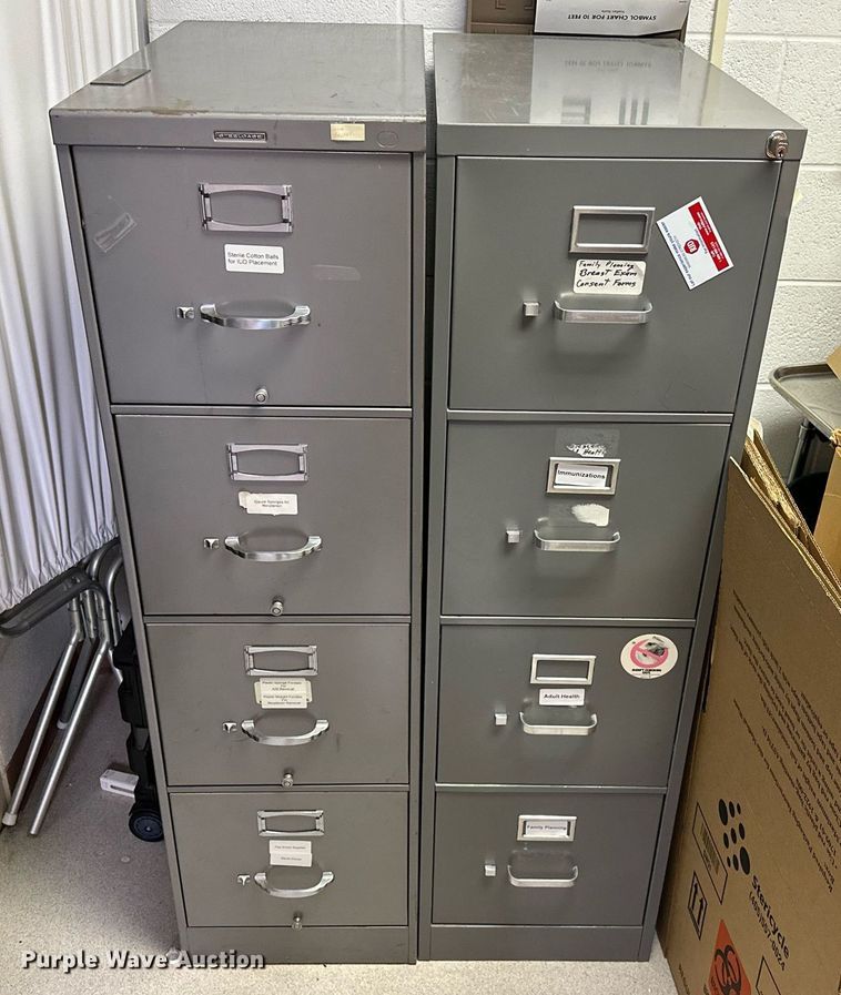 image for item OC9052 (5) four drawer file cabinets