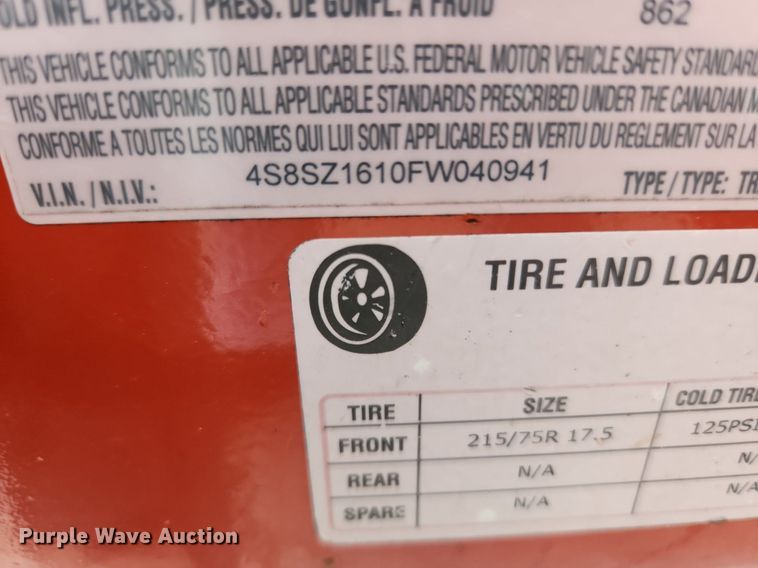 image for item OK9596 2015 Morbark Beever M15RX  wood chipper