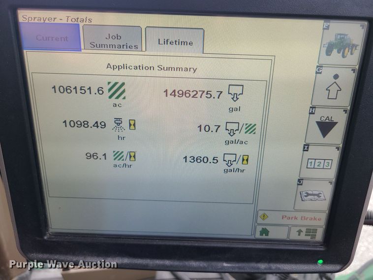 image for item BR9807 2012 John Deere 4730  sprayer