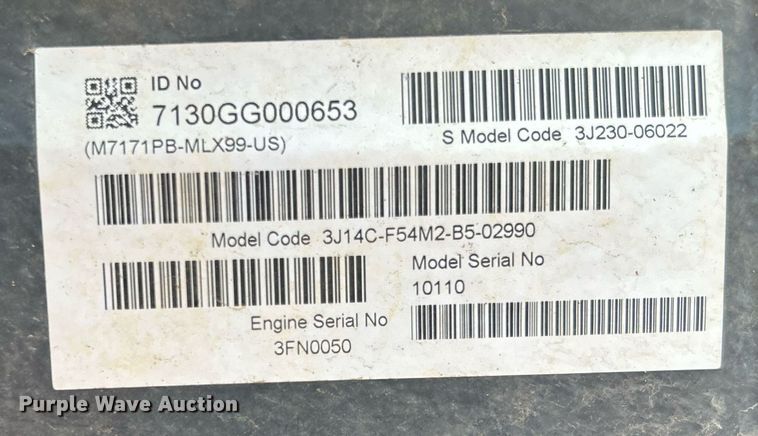 image for item DI7855 Kubota M7-171 Premium  MFWD tractor